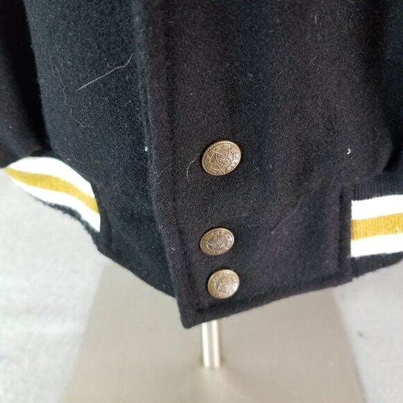 Steve & Barry's Army Black Knights varsity jacket men's 3XL XXXL black flawed - Picture 7 of 15